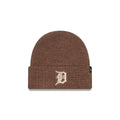 Detroit Tigers Woolen Tan Short Cuff Knit Beanie Hat