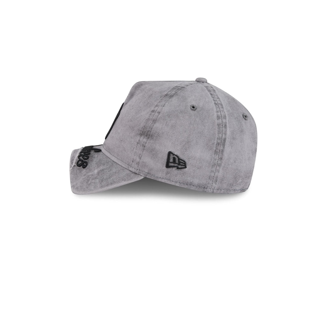 New York Yankees Tonal Gray 9FORTY A-Frame Unstructured Cut-Off Visor Snapback Hat