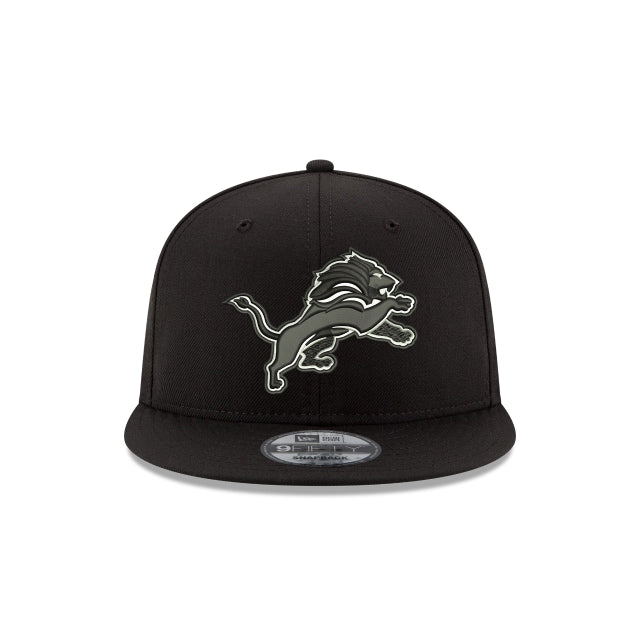 Detroit Lions Black and White 9FIFTY Snapback Hat